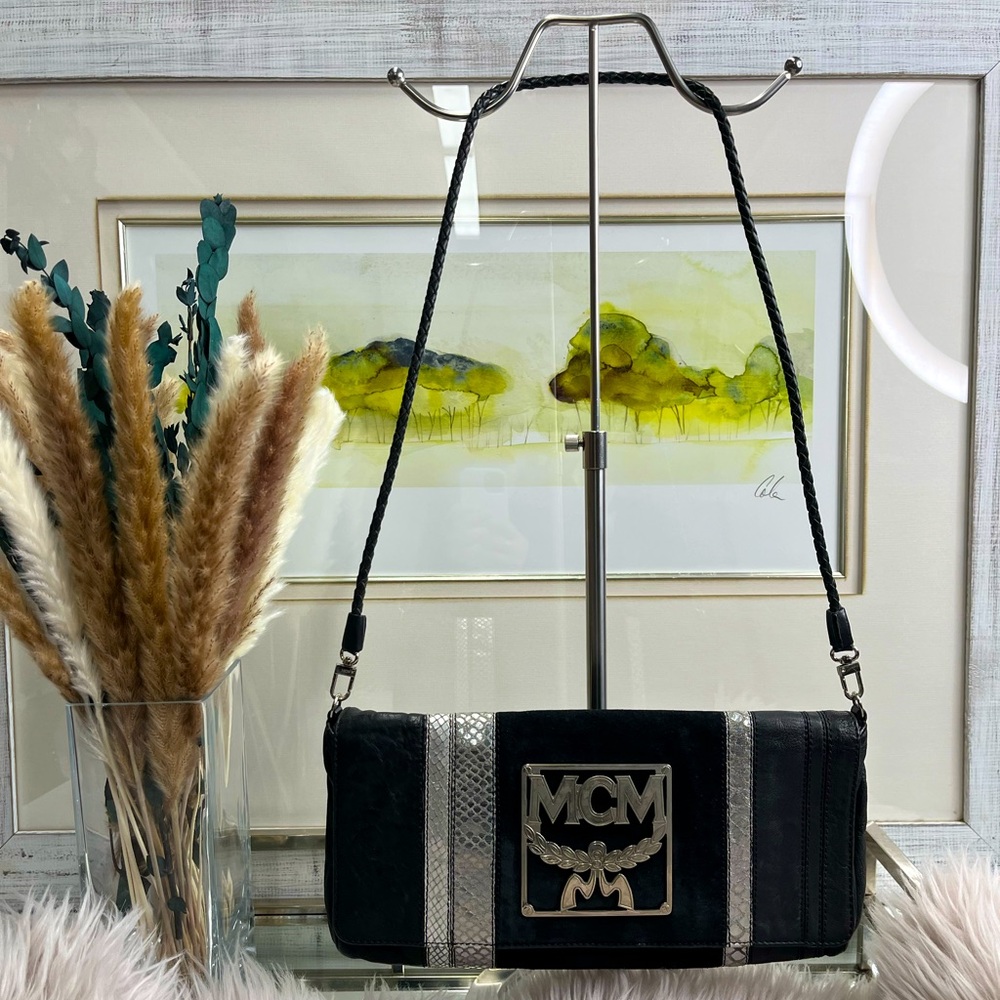 Rare MCM Black Crossbody Bag